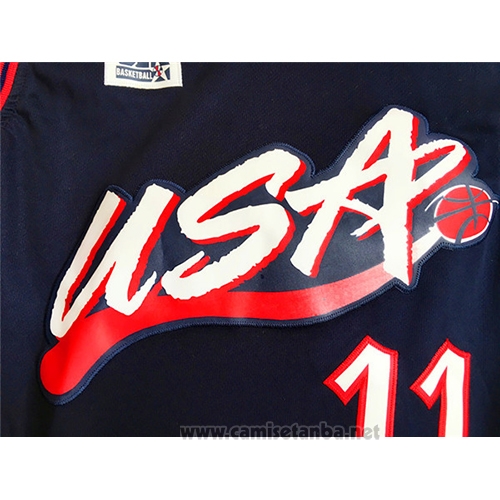 Camiseta USA 1996 Karl Malone #11 Negro